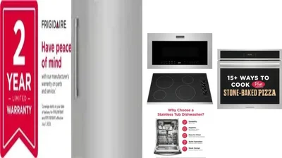 6 Piece Package Includes Refrigerator, Freezer, Cooktop, Wall Oven, Microwave And Dishwasher