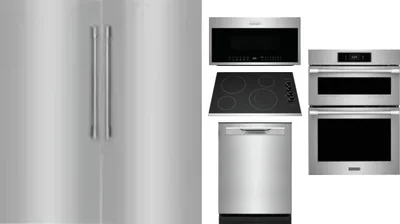 6 Piece Package Includes Refrigerator, Freezer, Cooktop, Wall Oven, Microwave And Dishwasher