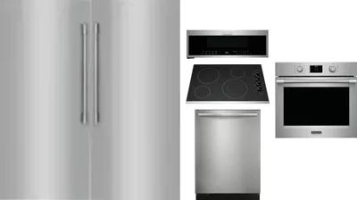 6 Piece Package Includes Refrigerator, Freezer, Cooktop, Wall Oven, Microwave And Dishwasher