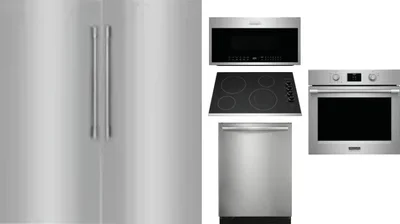 6 Piece Package Includes Refrigerator, Freezer, Cooktop, Wall Oven, Microwave And Dishwasher