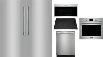 6 Piece Package Includes Refrigerator, Freezer, Cooktop, Wall Oven, Microwave And Dishwasher