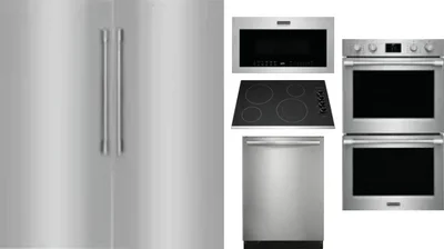 6 Piece Package Includes Refrigerator, Freezer, Cooktop, Wall Oven, Microwave And Dishwasher