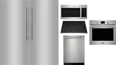 6 Piece Package Includes Refrigerator, Freezer, Cooktop, Wall Oven, Microwave And Dishwasher