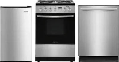 3 Piece Package Includes Refrigerator, Range And Dishwasher