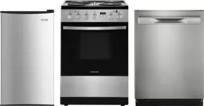 3 Piece Package Includes Refrigerator, Range And Dishwasher
