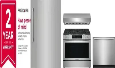 5 Piece Package Includes Refrigerator, Freezer, Range, Hood And Dishwasher
