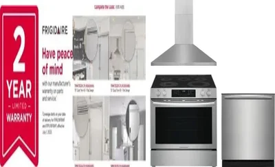 5 Piece Package Includes Refrigerator, Freezer, Range, Hood And Dishwasher