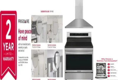 5 Piece Package Includes Refrigerator, Freezer, Range, Hood And Dishwasher