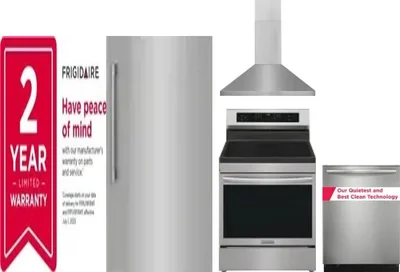 5 Piece Package Includes Refrigerator, Freezer, Range, Hood And Dishwasher