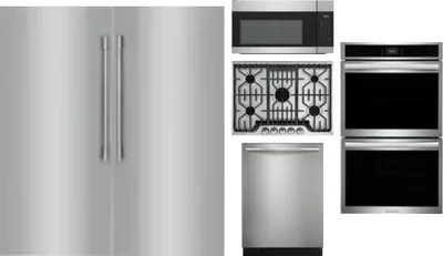 6 Piece Package Includes Refrigerator, Freezer, Cooktop, Wall Oven, Microwave And Dishwasher