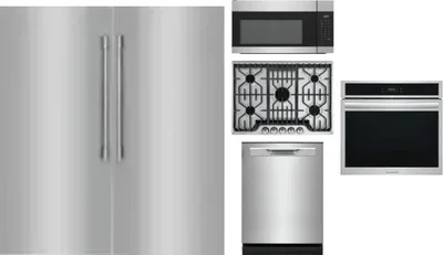 6 Piece Package Includes Refrigerator, Freezer, Cooktop, Wall Oven, Microwave And Dishwasher