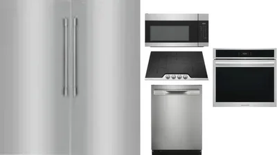 6 Piece Package Includes Refrigerator, Freezer, Cooktop, Wall Oven, Microwave And Dishwasher