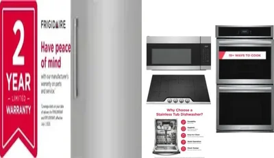 6 Piece Package Includes Refrigerator, Freezer, Cooktop, Wall Oven, Microwave And Dishwasher