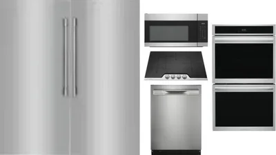6 Piece Package Includes Refrigerator, Freezer, Cooktop, Wall Oven, Microwave And Dishwasher