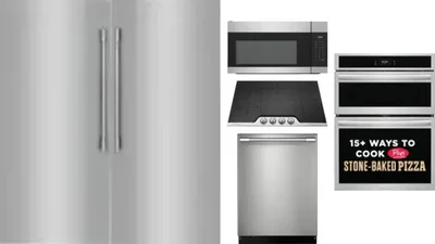 6 Piece Package Includes Refrigerator, Freezer, Cooktop, Wall Oven, Microwave And Dishwasher