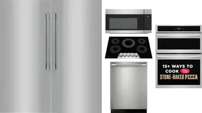 6 Piece Package Includes Refrigerator, Freezer, Cooktop, Wall Oven, Microwave And Dishwasher