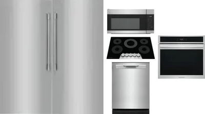 6 Piece Package Includes Refrigerator, Freezer, Cooktop, Wall Oven, Microwave And Dishwasher