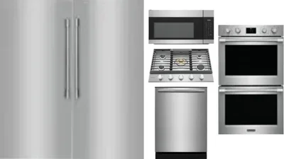 6 Piece Package Includes Refrigerator, Freezer, Cooktop, Wall Oven, Microwave And Dishwasher
