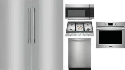 6 Piece Package Includes Refrigerator, Freezer, Cooktop, Wall Oven, Microwave And Dishwasher