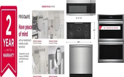 6 Piece Package Includes Refrigerator, Freezer, Cooktop, Wall Oven, Microwave And Dishwasher