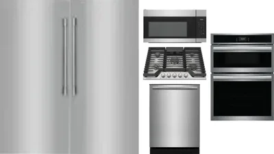 6 Piece Package Includes Refrigerator, Freezer, Cooktop, Wall Oven, Microwave And Dishwasher