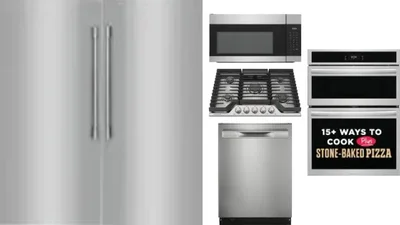 6 Piece Package Includes Refrigerator, Freezer, Cooktop, Wall Oven, Microwave And Dishwasher