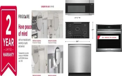 6 Piece Package Includes Refrigerator, Freezer, Cooktop, Wall Oven, Microwave And Dishwasher