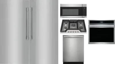 6 Piece Package Includes Refrigerator, Freezer, Cooktop, Wall Oven, Microwave And Dishwasher