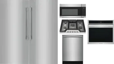 6 Piece Package Includes Refrigerator, Freezer, Cooktop, Wall Oven, Microwave And Dishwasher