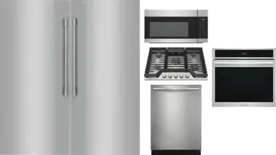 6 Piece Package Includes Refrigerator, Freezer, Cooktop, Wall Oven, Microwave And Dishwasher