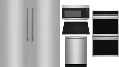 6 Piece Package Includes Refrigerator, Freezer, Cooktop, Wall Oven, Microwave And Dishwasher