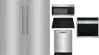 6 Piece Package Includes Refrigerator, Freezer, Cooktop, Wall Oven, Microwave And Dishwasher
