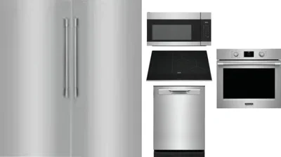 6 Piece Package Includes Refrigerator, Freezer, Cooktop, Wall Oven, Microwave And Dishwasher