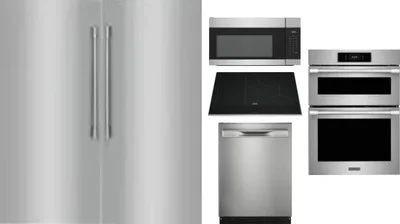 6 Piece Package Includes Refrigerator, Freezer, Cooktop, Wall Oven, Microwave And Dishwasher