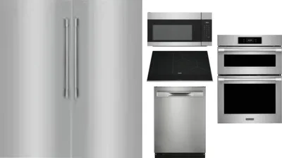 6 Piece Package Includes Refrigerator, Freezer, Cooktop, Wall Oven, Microwave And Dishwasher