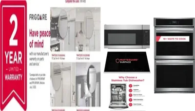 6 Piece Package Includes Refrigerator, Freezer, Cooktop, Wall Oven, Microwave And Dishwasher