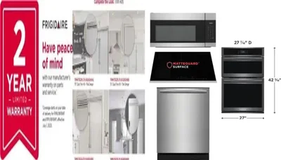 6 Piece Package Includes Refrigerator, Freezer, Cooktop, Wall Oven, Microwave And Dishwasher