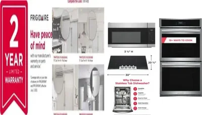 6 Piece Package Includes Refrigerator, Freezer, Cooktop, Wall Oven, Microwave And Dishwasher