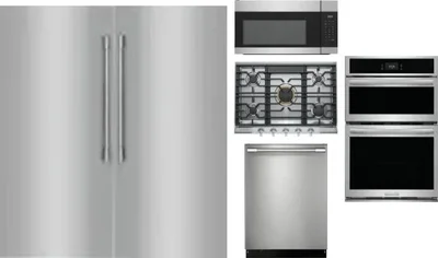 6 Piece Package Includes Refrigerator, Freezer, Cooktop, Wall Oven, Microwave And Dishwasher