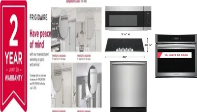 6 Piece Package Includes Refrigerator, Freezer, Cooktop, Wall Oven, Microwave And Dishwasher