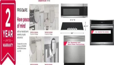 6 Piece Package Includes Refrigerator, Freezer, Cooktop, Wall Oven, Microwave And Dishwasher