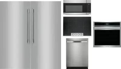 6 Piece Package Includes Refrigerator, Freezer, Cooktop, Wall Oven, Microwave And Dishwasher