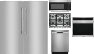 6 Piece Package Includes Refrigerator, Freezer, Cooktop, Wall Oven, Microwave And Dishwasher