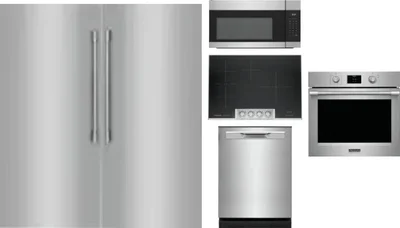 6 Piece Package Includes Refrigerator, Freezer, Cooktop, Wall Oven, Microwave And Dishwasher