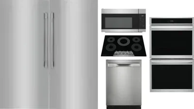 6 Piece Package Includes Refrigerator, Freezer, Cooktop, Wall Oven, Microwave And Dishwasher
