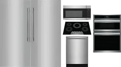 6 Piece Package Includes Refrigerator, Freezer, Cooktop, Wall Oven, Microwave And Dishwasher
