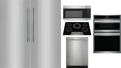 6 Piece Package Includes Refrigerator, Freezer, Cooktop, Wall Oven, Microwave And Dishwasher