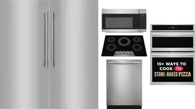 6 Piece Package Includes Refrigerator, Freezer, Cooktop, Wall Oven, Microwave And Dishwasher