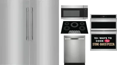 6 Piece Package Includes Refrigerator, Freezer, Cooktop, Wall Oven, Microwave And Dishwasher