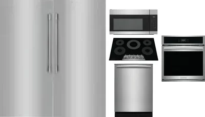 6 Piece Package Includes Refrigerator, Freezer, Cooktop, Wall Oven, Microwave And Dishwasher